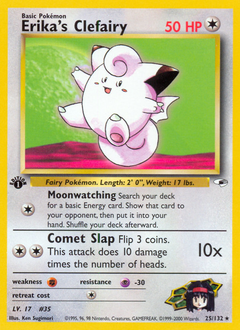 Erika's Clefairy z edície Gym Heroes, karta č.25