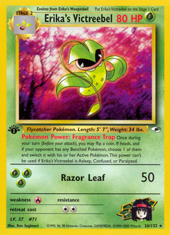 Erika's Victreebel z edície Gym Heroes, karta č.26