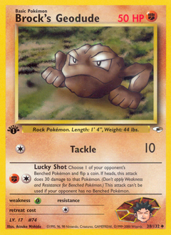 Geodude, ukážková karta