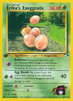 Erika's Exeggcute z edície Gym Heroes, karta č.43