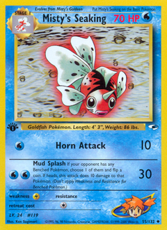Misty's Seaking z edície Gym Heroes, karta č.55