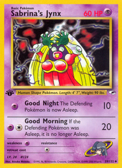 Sabrina's Jynx z edície Gym Heroes, karta č.59
