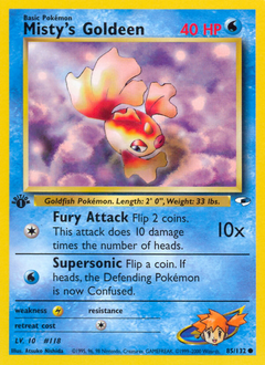 Misty's Goldeen z edície Gym Heroes, karta č.85