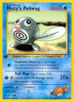 Misty's Poliwag z edície Gym Heroes, karta č.87