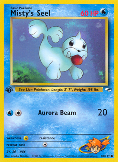 Misty's Seel z edície Gym Heroes, karta č.88