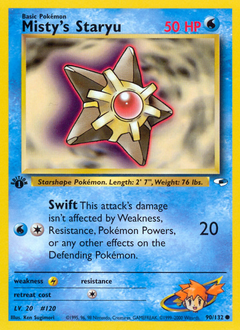 Misty's Staryu z edície Gym Heroes, karta č.90