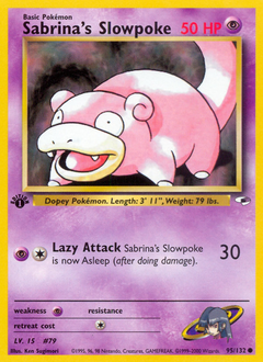 Sabrina's Slowpoke z edície Gym Heroes, karta č.95