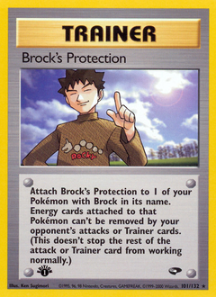 Brock's Protection z edície Gym Challenge, karta č.101