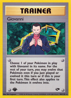 Giovanni z edície Gym Challenge, karta č.104