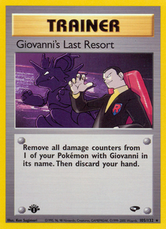 Giovanni's Last Resort z edície Gym Challenge, karta č.105