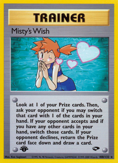 Misty's Wish z edície Gym Challenge, karta č.108