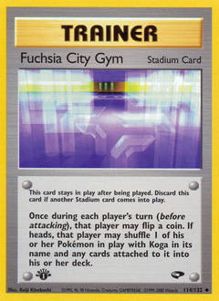 Fuchsia City Gym z edície Gym Challenge, karta č.114