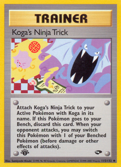 Koga's Ninja Trick z edície Gym Challenge, karta č.115