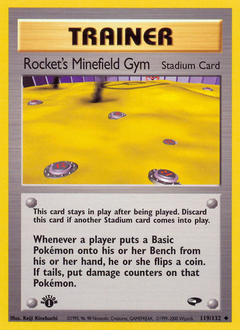 Rocket's Minefield Gym z edície Gym Challenge, karta č.119