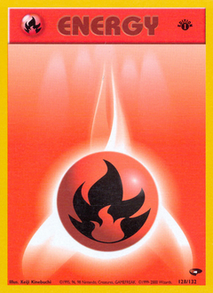 Fire Energy z edície Gym Challenge, karta č.128