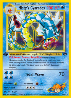 Misty's Gyarados z edície Gym Challenge, karta č.13