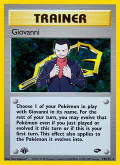 Giovanni z edície Gym Challenge, karta č.18
