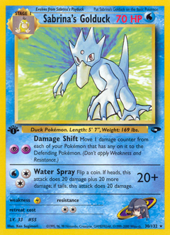 Sabrina's Golduck z edície Gym Challenge, karta č.30