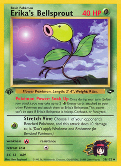 Erika's Bellsprout z edície Gym Challenge, karta č.38