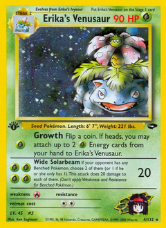 Erika's Venusaur z edície Gym Challenge, karta č.4