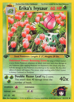 Erika's Ivysaur z edície Gym Challenge, karta č.41