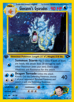 Giovanni's Gyarados z edície Gym Challenge, karta č.5