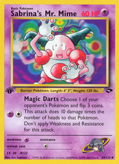 Sabrina's Mr. Mime z edície Gym Challenge, karta č.59