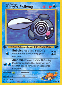 Misty's Poliwag z edície Gym Challenge, karta č.89