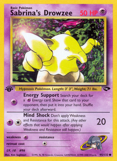 Sabrina's Drowzee z edície Gym Challenge, karta č.95