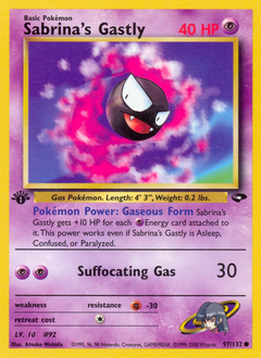Sabrina's Gastly z edície Gym Challenge, karta č.97