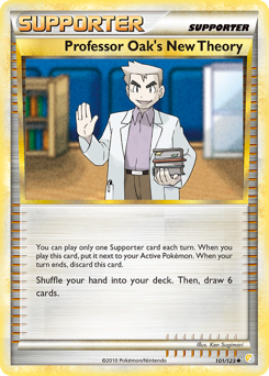 Professor Oak's New Theory z edície HeartGold & SoulSilver, karta č.101