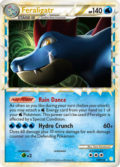 Feraligatr z edície HeartGold & SoulSilver, karta č.108