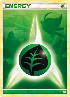 Grass Energy z edície HeartGold & SoulSilver, karta č.115
