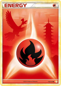 Fire Energy z edície HeartGold & SoulSilver, karta č.116