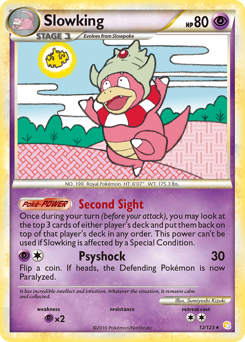 Slowking z edície HeartGold & SoulSilver, karta č.12
