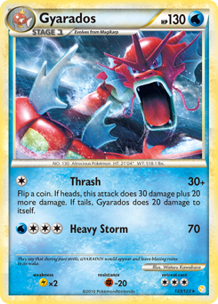 Gyarados z edície HeartGold & SoulSilver, karta č.123