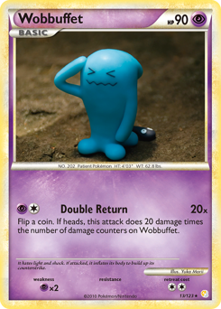 Wobbuffet z edície HeartGold & SoulSilver, karta č.13