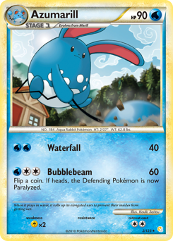 Azumarill z edície HeartGold & SoulSilver, karta č.2