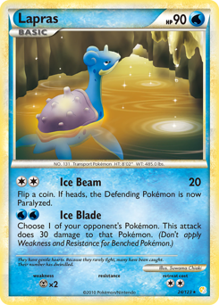 Lapras z edície HeartGold & SoulSilver, karta č.24