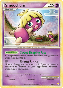 Smoochum z edície HeartGold & SoulSilver, karta č.30