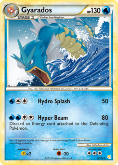 Gyarados z edície HeartGold & SoulSilver, karta č.4