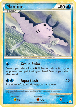 Mantine z edície HeartGold & SoulSilver, karta č.45