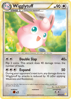 Wigglytuff z edície HeartGold & SoulSilver, karta č.56