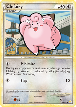 Clefairy z edície HeartGold & SoulSilver, karta č.60
