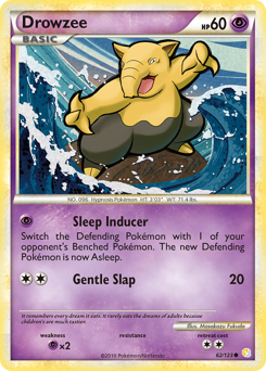 Drowzee z edície HeartGold & SoulSilver, karta č.62