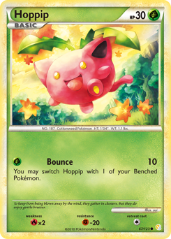 Hoppip z edície HeartGold & SoulSilver, karta č.67
