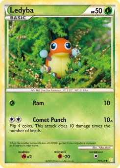 Ledyba z edície HeartGold & SoulSilver, karta č.71