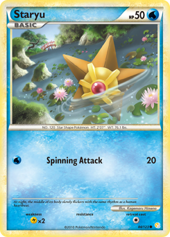 Staryu z edície HeartGold & SoulSilver, karta č.84
