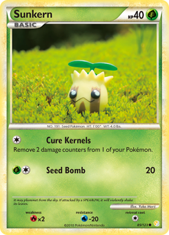 Sunkern z edície HeartGold & SoulSilver, karta č.85