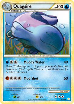 Quagsire z edície HeartGold & SoulSilver, karta č.9